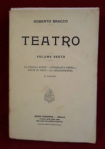 TEATRO VOLUME SESTO DI ROBERTO BRACCO ANNO 1909 - Picture 1 of 1