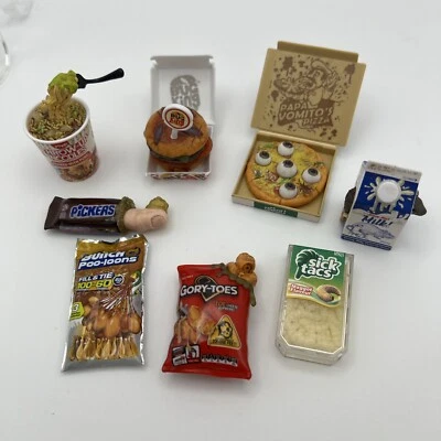 Lot 8 ZURU Mega Gross Mini Brands Pickers, Sick Tacs, Gory-Toes, Rat Milk, Vomit - Изображение 1 из 4