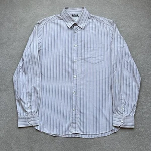 Dolce Gabbana Men’s Striped Cotton Shirt Cream Beige Size M / L - Picture 1 of 15