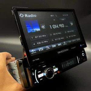 SOUNDSTREAM VR-75XB CAR 1 DIN DVD CD STEREO BLUETOOTH 7" MONITOR SIRIUS XM READY - Picture 1 of 4