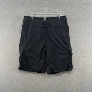 nike acg drawstring black cargo spandex stretch flex shorts size 36 - Picture 1 of 9