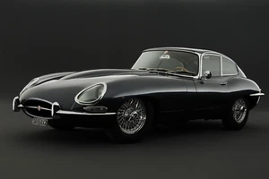 Black cars, Jaguar E-Type, Grand Tour, British cars  16x24, 24x36 Poster - Picture 1 of 1