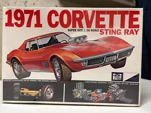 RARE!!!! MPC 1971 CORVETTE STING RAY Large 1/20  Scale Sealed Kit!! - Picture 1 of 4