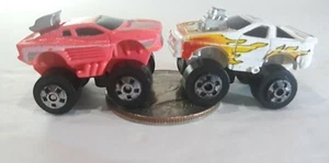 Road Champs Micro Machines 4x4 Ferrari Testarossa Pink & Chevy Corvette 1987 WOW - Picture 1 of 11