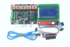 MKS GEN-L Scheda Sostituzione RAMPE & MEGA 2560 + 4864 Controller LCD + 5pz A4488 - Foto 1 di 8