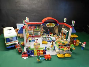 Playmobil Supermarkt wie 3200-A/2002 III, Lieferwagen, Kasse, viele Extras! - Bild 1 von 12