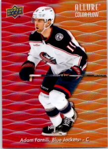 ADAM FANTILLI 2023-24 UD Allure COLOR FLOW RED-ORANGE RC Blue Jackets CF-5 - Picture 1 of 2