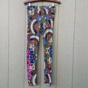 Adidas Originals Leggings Womens S Floral Bottoms Multicolour Logo Gym BR5146 - Picture 1 of 15