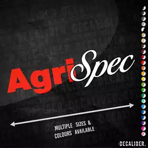 Agri Spec Aufkleber lang 2 Ton - viele Farben Größen - lustiger Traktor Auto AgriSpec - Bild 1 von 26