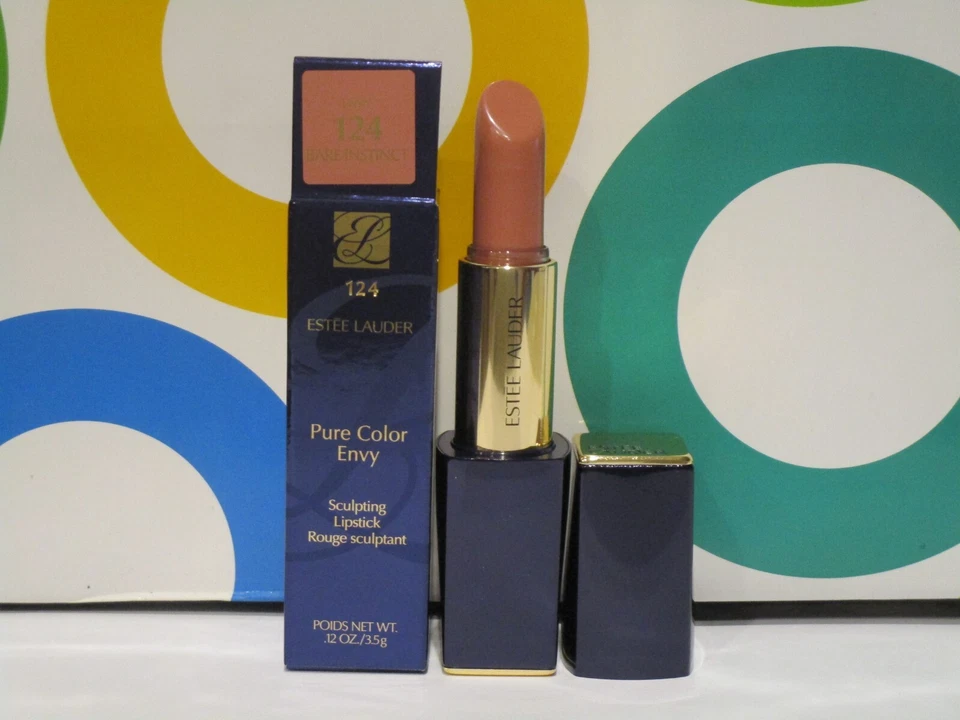 ESTEE LAUDER ~ LÁPIZ LABIAL ESCULTURA ENVIDIA COLOR PURO ~ # 124 INSTINTO DESNUDO ~ 0,12 OZ Foto 1 de 1