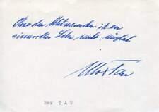 Max Tau autograph German-Norwegian writer