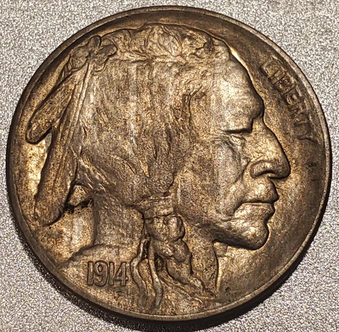 1914/3 - "Over Date" - Buffalo Nickel - Nice Grade!!! Cover