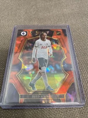2022-23 Panini Select Djed Spence Red Cracked Ice RC Premier Tottenham Mint... - Image 1 of 2