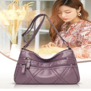 Soft Crossbody Bag Retro Shopping Tote Simple Handbags Women Female - Picture 1 of 16
