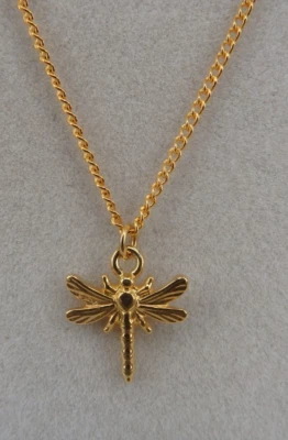 Neugablonz Dieter Knobloch: Figürlicher Anhänger Libelle an Kette (117455) - Bild 1 von 4