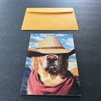 Dog With Straw Hat Happy Birthday Partner Card - Greeting Card by Avanti Press - Image 1 of 3