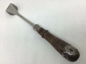 Vintage Sterling Silver Wood Handle CHEESE SCOOP Spratling Mexico Style UNUSUAL! - Picture 1 of 10