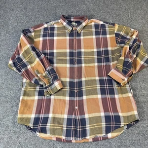 Vintage Banana Republic Shirt Mens XL Multi Color Plaid Safari Travel 80s - Picture 1 of 13