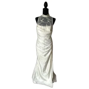 CARTISE Brautkleid elfenbein Hochzeitskleid Festzug Abschlussball formell Gr. 10 gebraucht, in einwandfreiem Zustand wunderschön - Bild 1 von 16