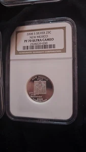2008 S Silver New Mexico Quarter PF 70 Ultra Cameo NGC - Picture 1 of 1
