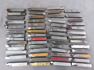 LOT 50X - 1/2" Carbide Brazed Lathe Tool Bit Mixed Carboloy Micro 100 Others - Picture 1 of 7