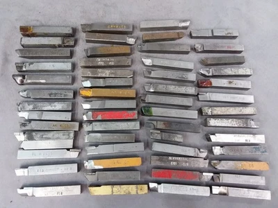 LOT 50X - 1/2" Carbide Brazed Lathe Tool Bit Mixed Carboloy Micro 100 Others - Image 1 of 4