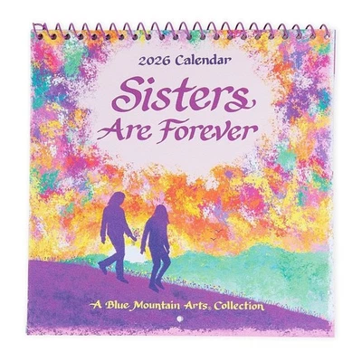 2026 Sisters are Forever Blue Mountain Arts Collection Gift Sentimental Calendar