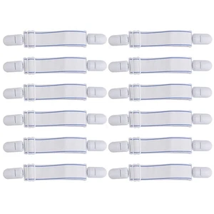 12 piezas clips de edredón con hebilla para sábanas sujetadores evitan que el colchón se deslice - Imagen 1 de 11