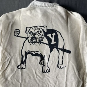 Sudadera de Rugby Yale Bulldogs Golf Pullover Para Hombre Mediana Cuello Blanco - Imagen 1 de 8