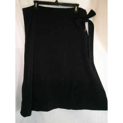 Falda Worthington Negra Mujer XL Corbata Lateral Carrera Informal Hasta la Rodilla Foto 1 de 4