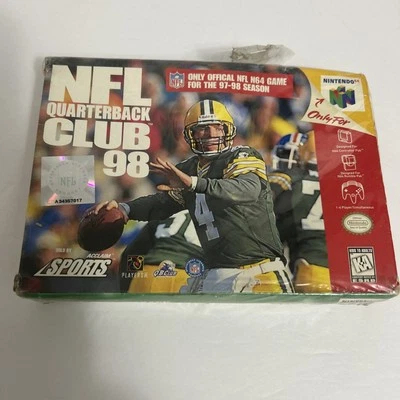 NEW NFL Quarterback Club 98 - N64 - Nintendo 1998 - Brett Favre Sealed - Image 1 of 4