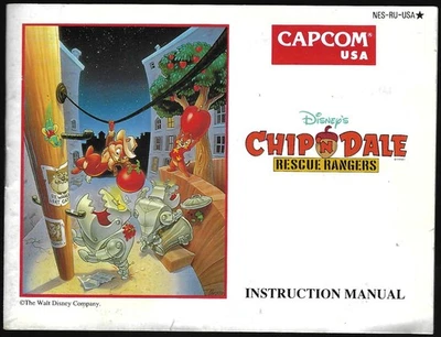 MANUAL ONLY Disney's Chip 'N Dale: Rescue Rangers (Nintendo NES, 1990) - Image 1 of 3