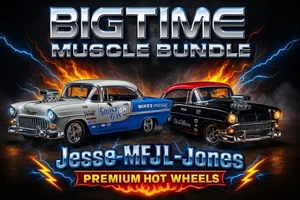 Lote Chevy Bel Air BigTime Muscle 1/24 Jada 1955 “GHOST GAS” y 1957 “black widow” - Imagen 1 de 9