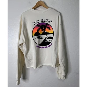 Felpa Bad Bunny Un Verano Sin Ti Pile Spessore Merch Ufficiale Taglia Large - Foto 1 di 6