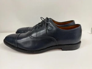 Allen Edmonds Blue Byron Leather Oxford Men's Shoe SZ 10.5 B - Picture 1 of 6