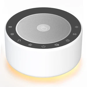 White Noise Sound Machine with Nursery Lamp, Mood Lighting, 7 Colour Night Li... - Picture 1 of 8