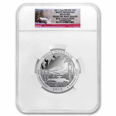2013 5 oz Silver ATB White Mountain MS-69 DPL NGC - Image 1 of 3