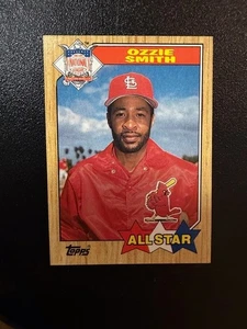 Tarjeta de béisbol 1987 Topps MLB All Star St. Louis Cardinals Ozzie Smith #598 - Imagen 1 de 1