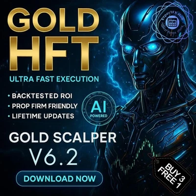 v6.2 HFT Fast M1 Gold Scalper EA Metatrader MT4 Expert Advisor unlimited licence - Image 1 of 4
