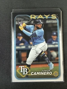 Topps 2024 Junior Caminero RC Tampa Bay Rays #628 - Picture 1 of 2