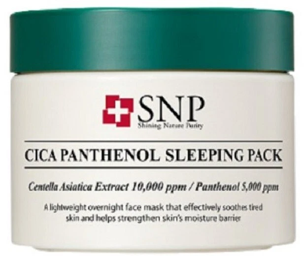 Paquete para dormir SNP cica pantenol 100 ml nutrición antiarrugas tipo gelatina elástica Foto 1 de 1