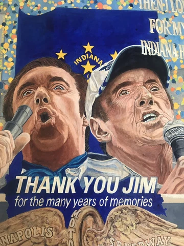 JIM NABORS “Gomer Pyle” 2014 Indianapolis Speedway Giclee 5/14 BURTON ESTATE Cover