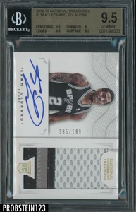 2012-13 National Treasures Kawhi Leonard RPA RC Patch /199 BGS 9.5 w/ 10 AUTO