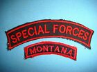  VIETNAM WAR 2 TAB PATCHES : SPECIAL FORCES + MONTANA