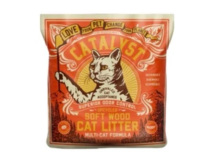 Catalyst Upcycled Soft Wood Cat Litter Odor Control Multi Cat Formula, 10 Pounds - Picture 1 of 3