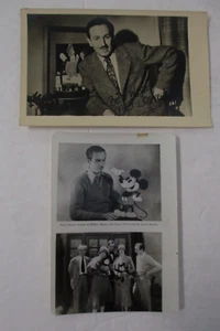 Lot of 2 Walt Disney Photo Cards, Creator of Mickey Mouse, Snow White etc. - Picture 1 of 2
