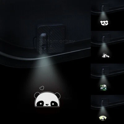 8 Estilos de Decoración Panda Puerta de Coche Proyector Láser LED Inalámbrico Luz de Sombra Fantasma Foto 1 de 4