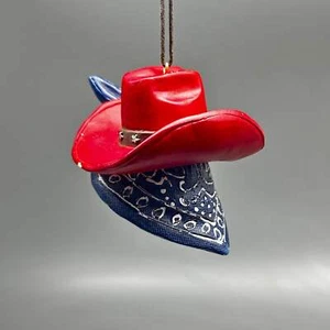 KURT S. ADLER Western Cowboy Hat Christmas Ornament E0959 - Picture 1 of 7