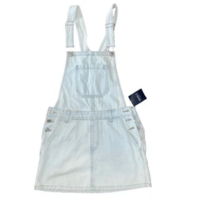 Forever 21 LA DENIM MINI TOTAL Gonna CHIUSURA CON BOTTONI LATERALI Stone Wash Blu NUOVO - Foto 1 di 12