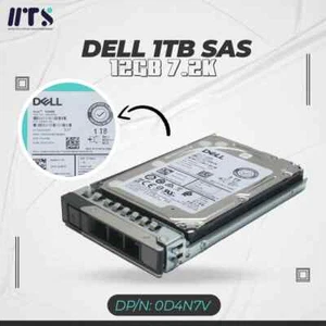 HDD DELL 1TB 12Gbps 7.2K 2,5" SAS 0D4N7V - Afbeelding 1 van 1